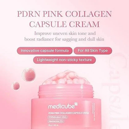 MEDICUBE - PDRN Pink Collagen Capsule Cream -55G